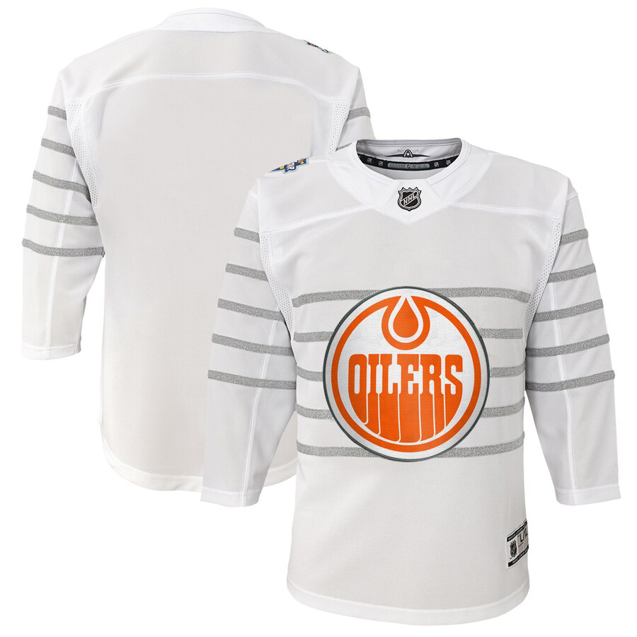 Youth Edmonton Oilers White 2020 NHL All-Star Game Premier Jersey->youth nhl jersey->Youth Jersey
